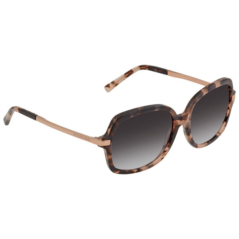 Michael Kors ADRIANNA II Light Gray Gradient Rectangular Ladies Sunglasses MK2024