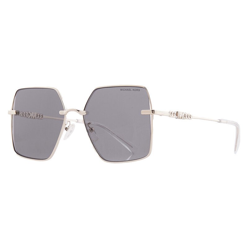 Michael Kors Sanya Gray Solid Square Ladies Sunglasses MK1157D