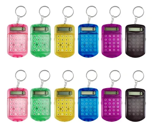 Calculadora Llavero Dif colores