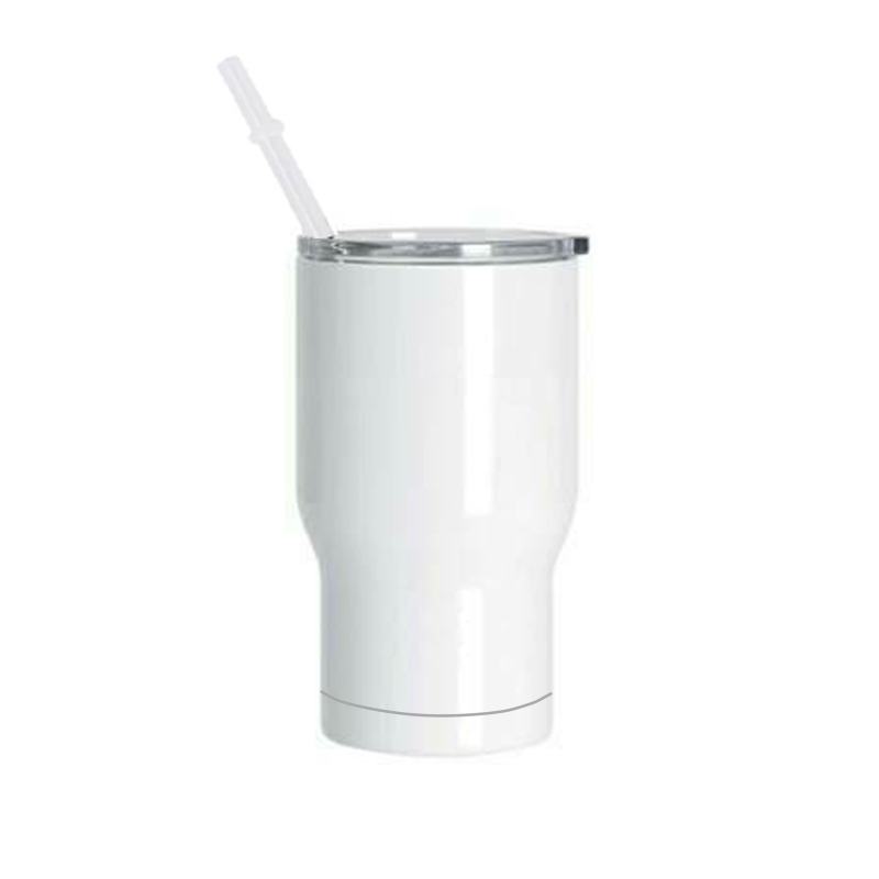 Vaso blanco de 14onz sublimable con sorbete