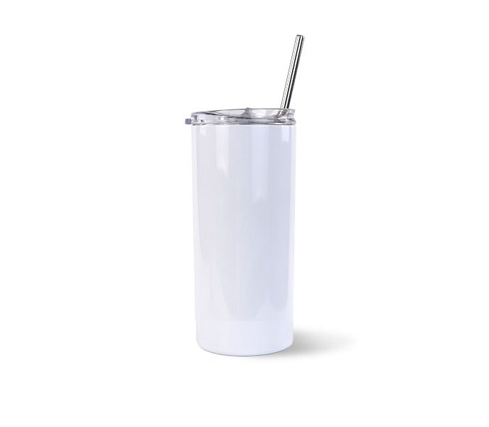 Vaso blanco de 15onz sublimable con sorbete