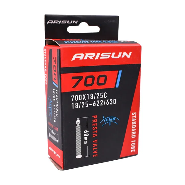 Camara Bicicleta Arisun Ruta 700x18/25 Rod 28 Valvula Presta 60mm