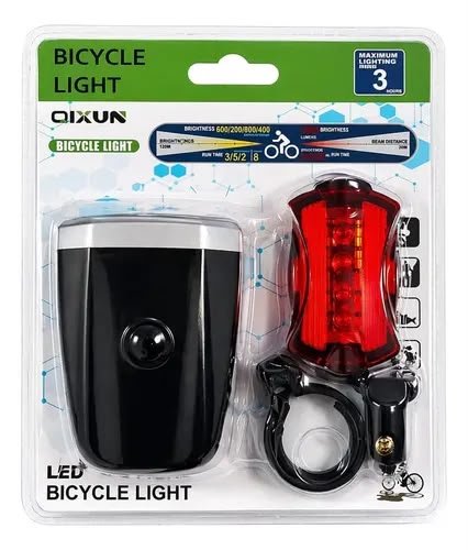 Kit de luz delantera trasera a pila
