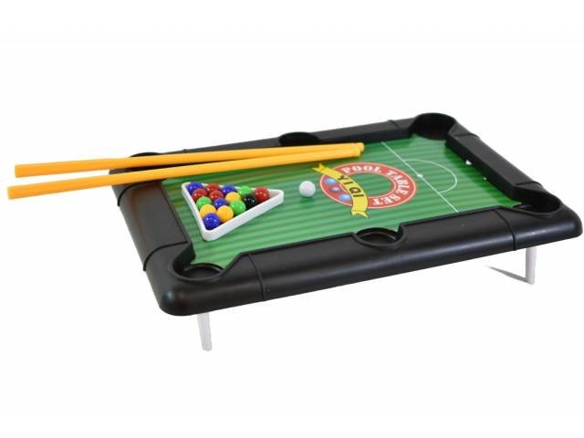 Mini juego de pool 21.5 x 14.5 cm