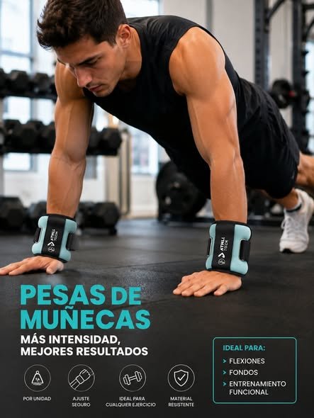 Tobilleras y Muñequeras con Peso 0,5kg