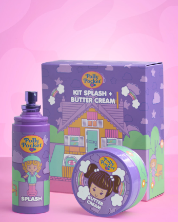 Kit Corporal Polly Pocket Morado Trendy