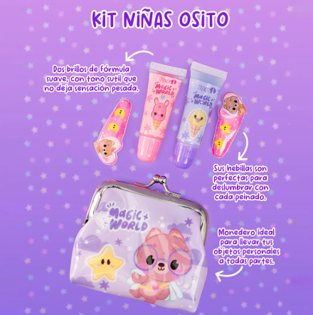 Kit Niña Osito Trendy