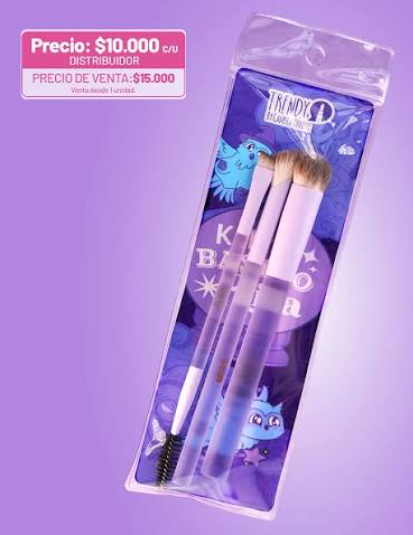 Kit Brochas Basico Lila Trendy
