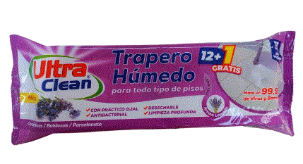 TRAPERO HUMEDO ULTRACLEAN LAVANDA 12UN