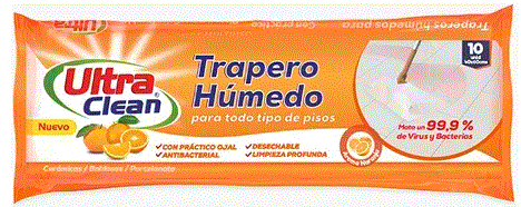 TRAPERO HUMEDO ULTRACLEAN NARANJA 12UN