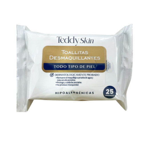 TOALLITAS DESMAQUILLANTE TEDDY 25UN