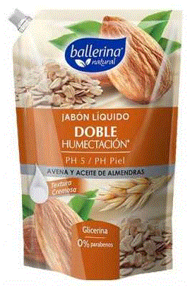 JABON LIQUIDO BALLERINA AVENA 750ML