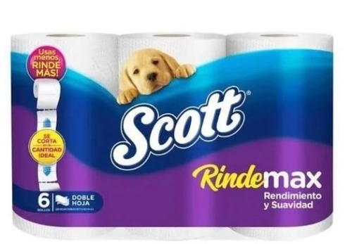 SCOTT  RINDEMAX 6 ROLLOS