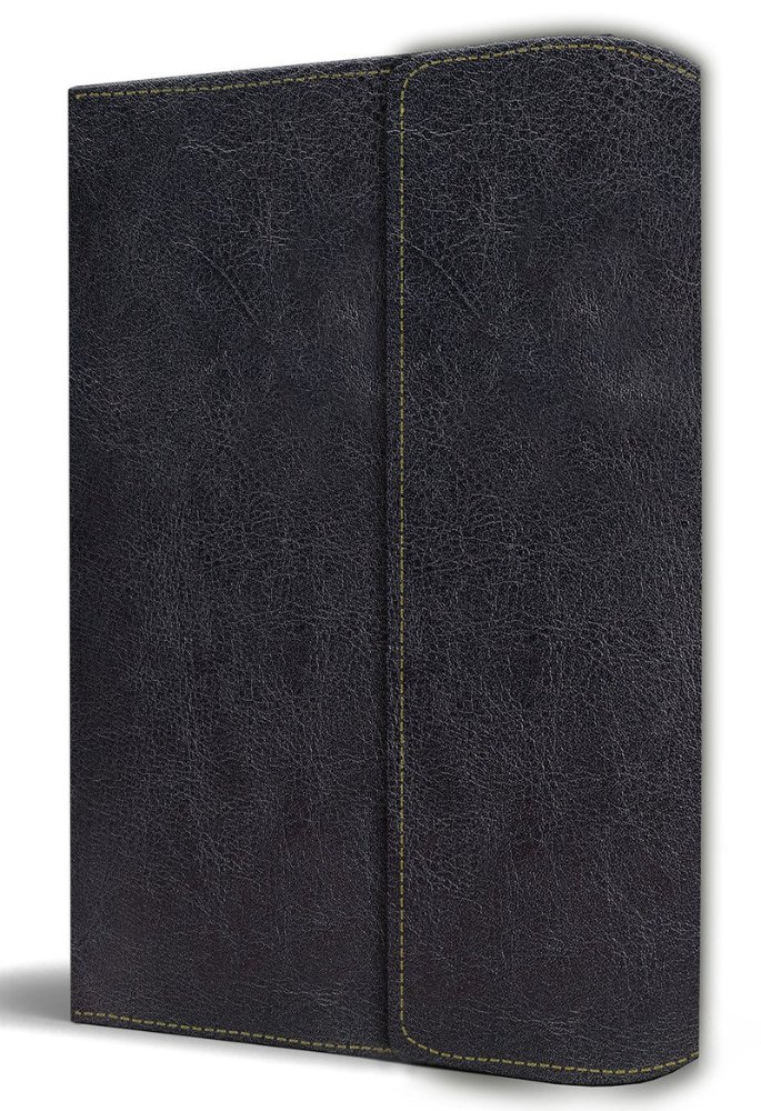 Biblia RVR1960 tamaño manual, simil piel con solapa e iman
