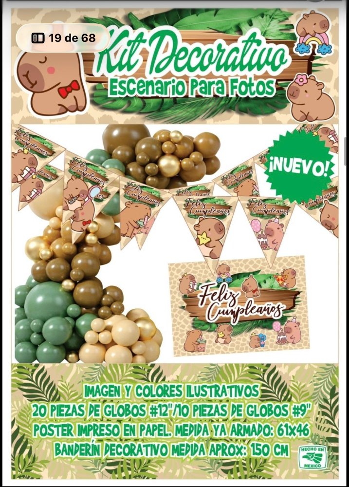 KIT DECORATIVO DE FIESTA PERSONAJES