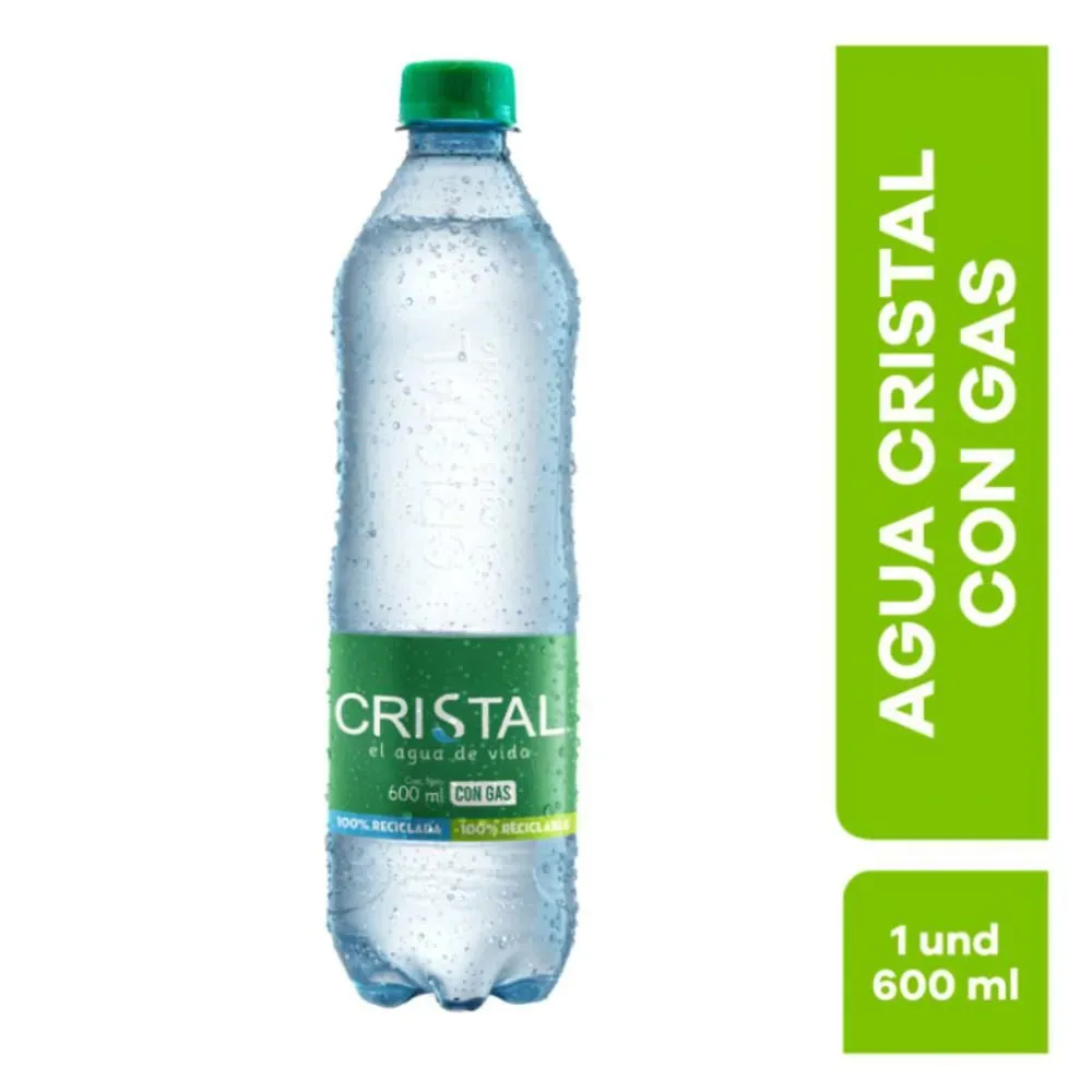 AGUA CON GAS 600 ML