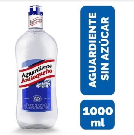 AGUARDIENTE ANTIOQUEÑO TAPA AZUL LITRO
