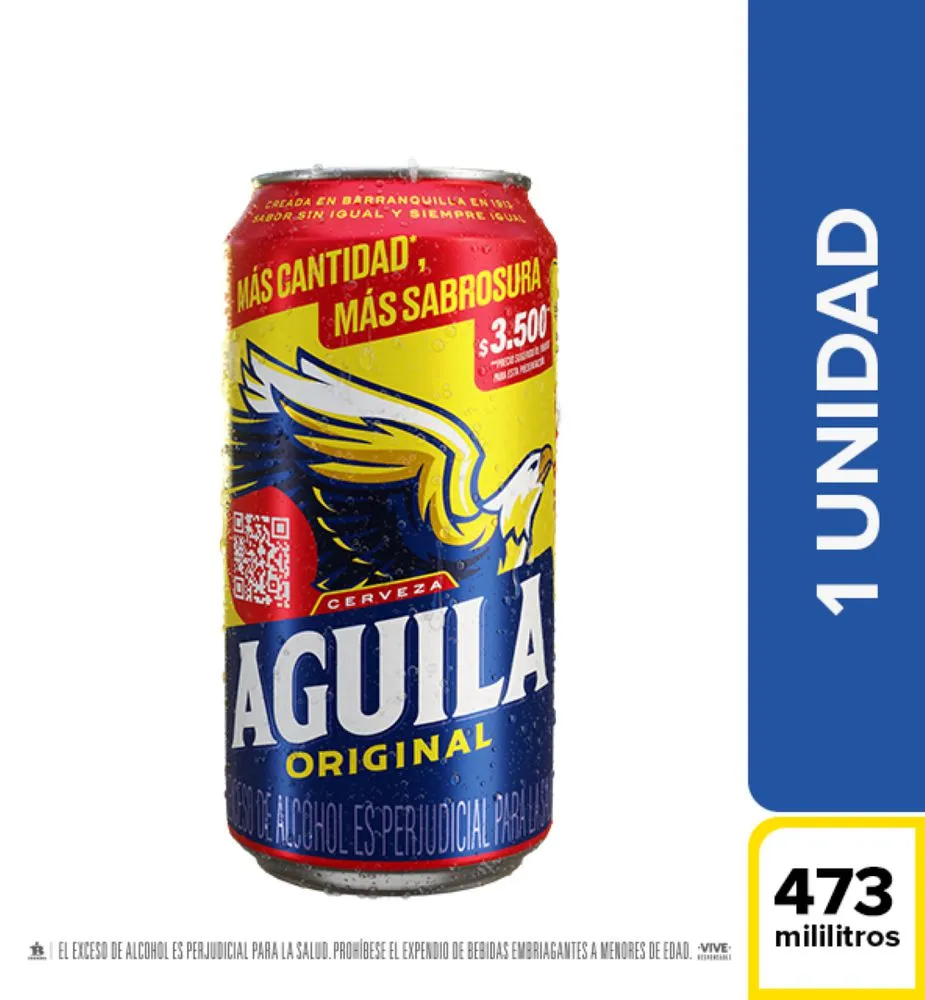 CERVEZA AGUILA ORIGINAL LATON