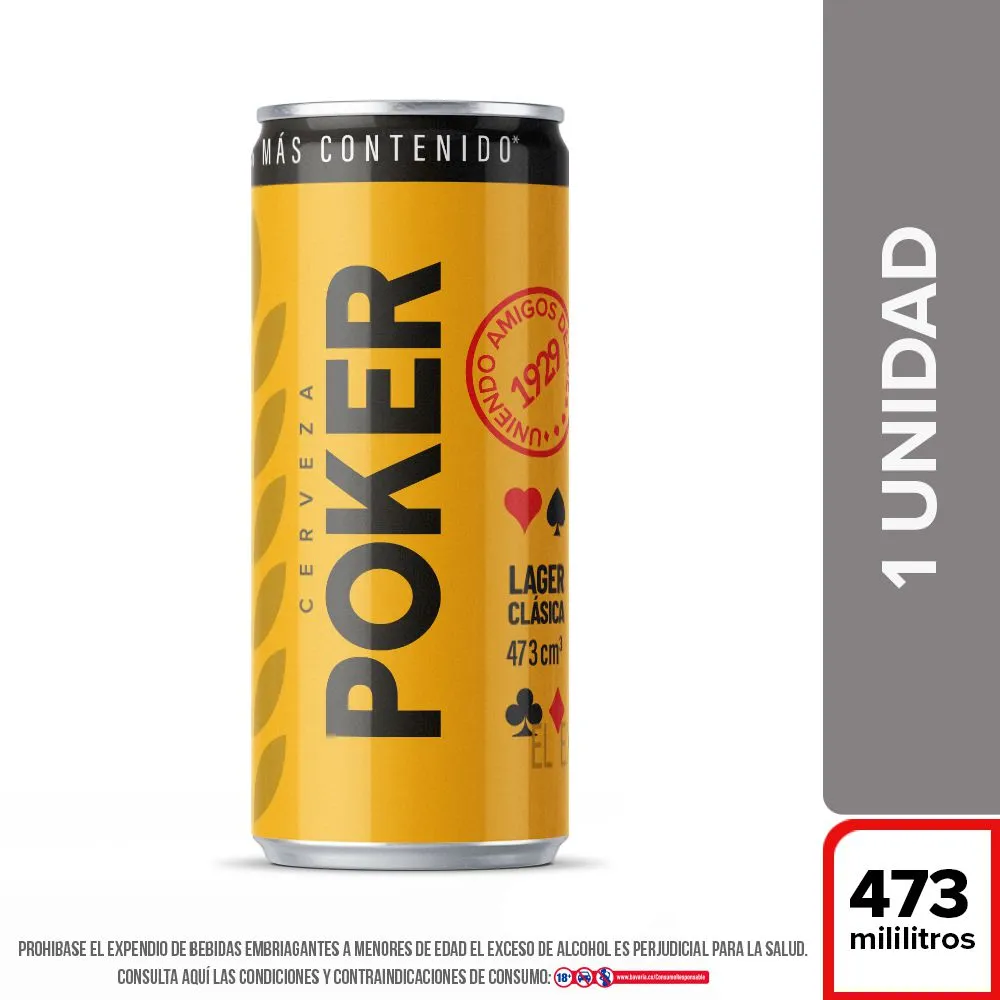 CERVEZA POKER LATON