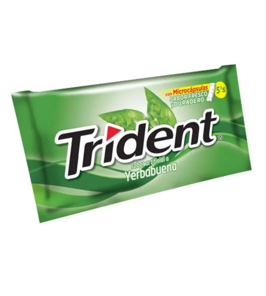 TRIDENT x 5 YERBA BUENA
