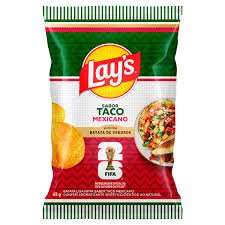 SNACK BATATA LAYS TACO MEXICANO 62G