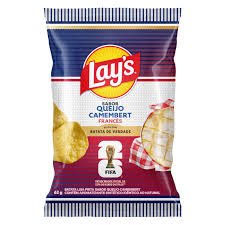 SNACK BATATA LAYS QUEIJO CAMEMBERT 62G