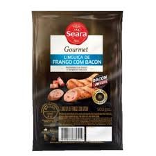 LINGUIÇA DE FRANGO COM BACON GOURMET SEARA 500G
