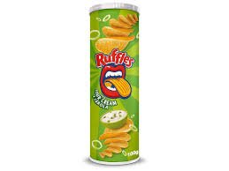 SNACK RUFFLES TUBO SALSA E CEBOLA 100G