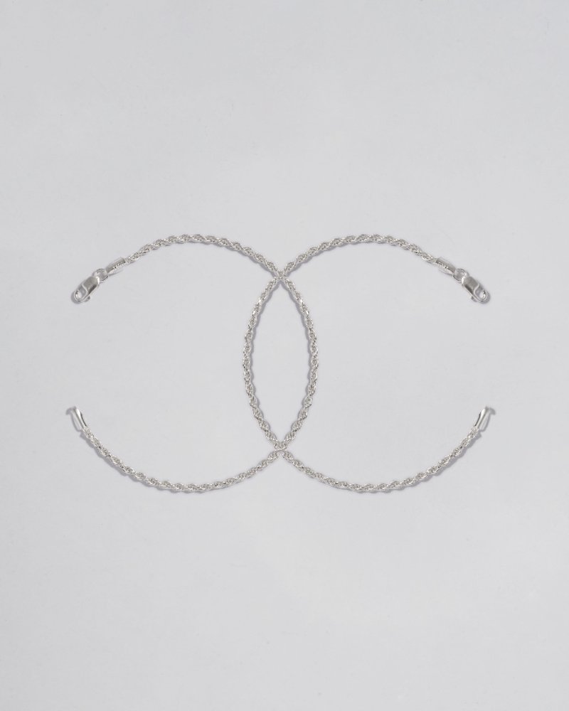 Pulseras Lazo en Plata Ley 925 Para Pareja