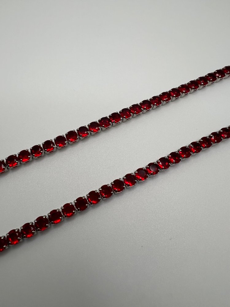 Pulseras Tenis Roja Pareja