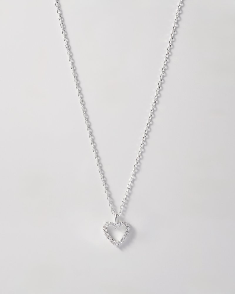 Cadena Corazón Mini Plata Ley 925
