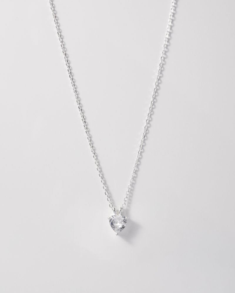 Corazón Brillante Plata Ley 925