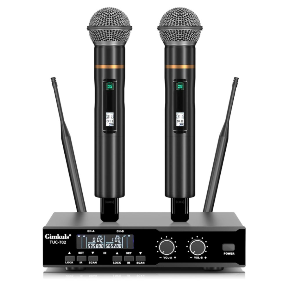 Micrófonos Inalámbricos de mano GIMKULS TUC-702HD - Par