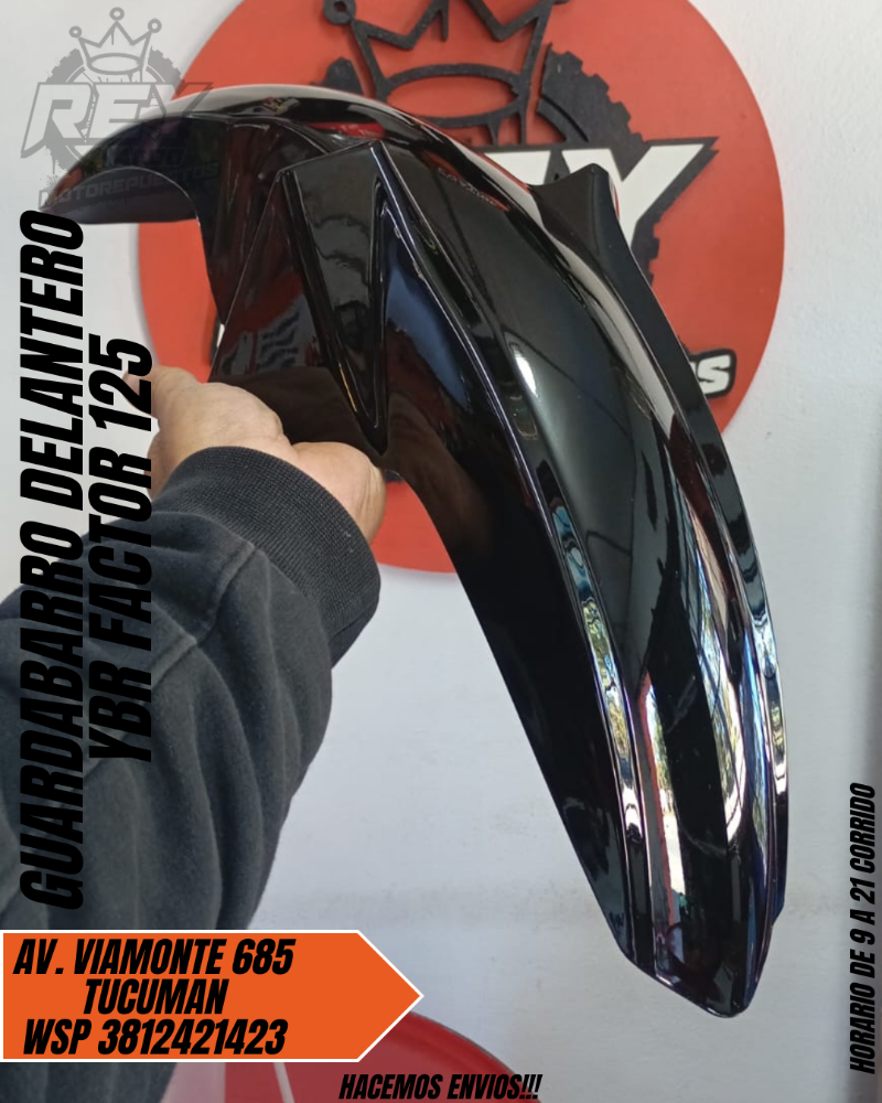 GUARDABARRO DELANTERO YBR FACTOR 125 - REY MOTOREPUESTOS