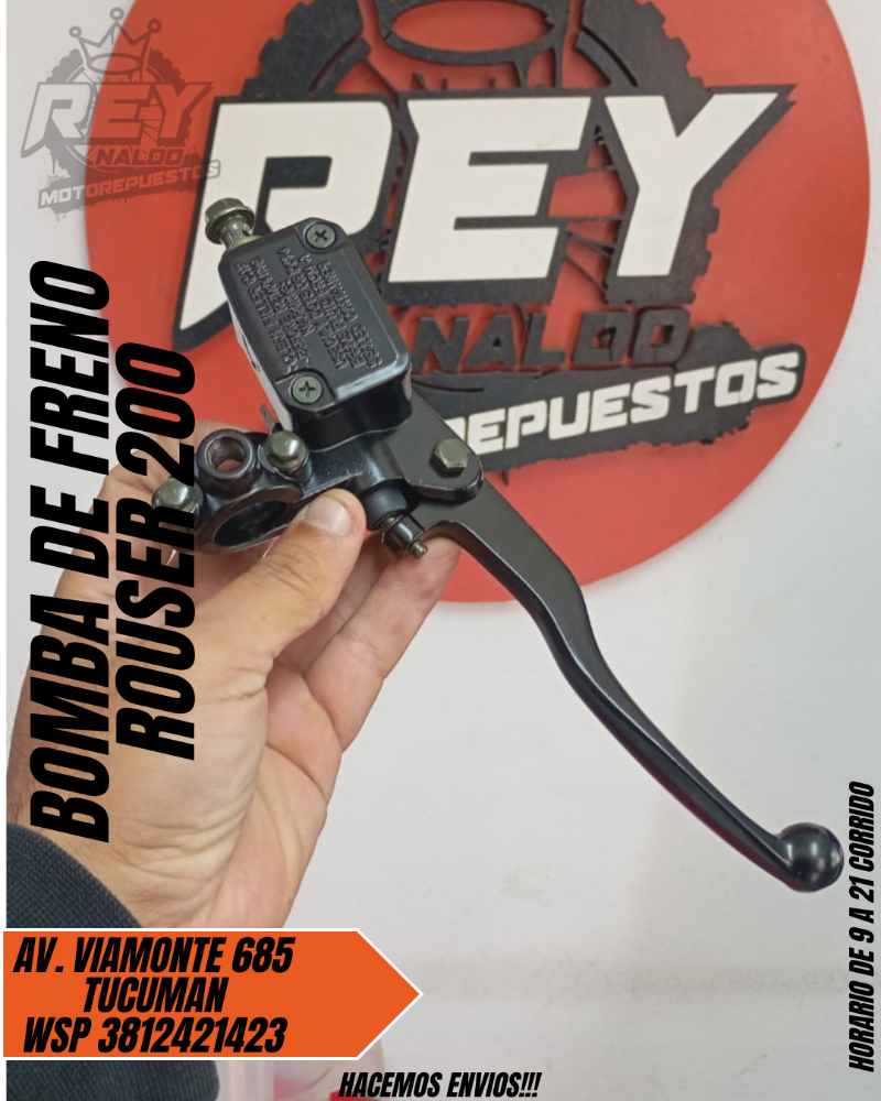 BOMBA DE FRENO ROUSER 200 - REY MOTOREPUESTOS