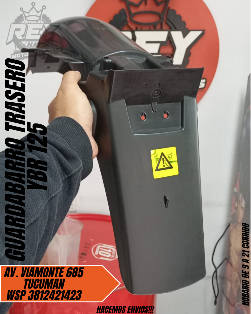 GUARDABARRO TRASERO YBR 125 - REY MOTOREPUESTOS