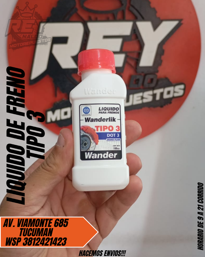 LIQUIDO DE FRENO TIPO 3 - REY MOTOREPUESTOS