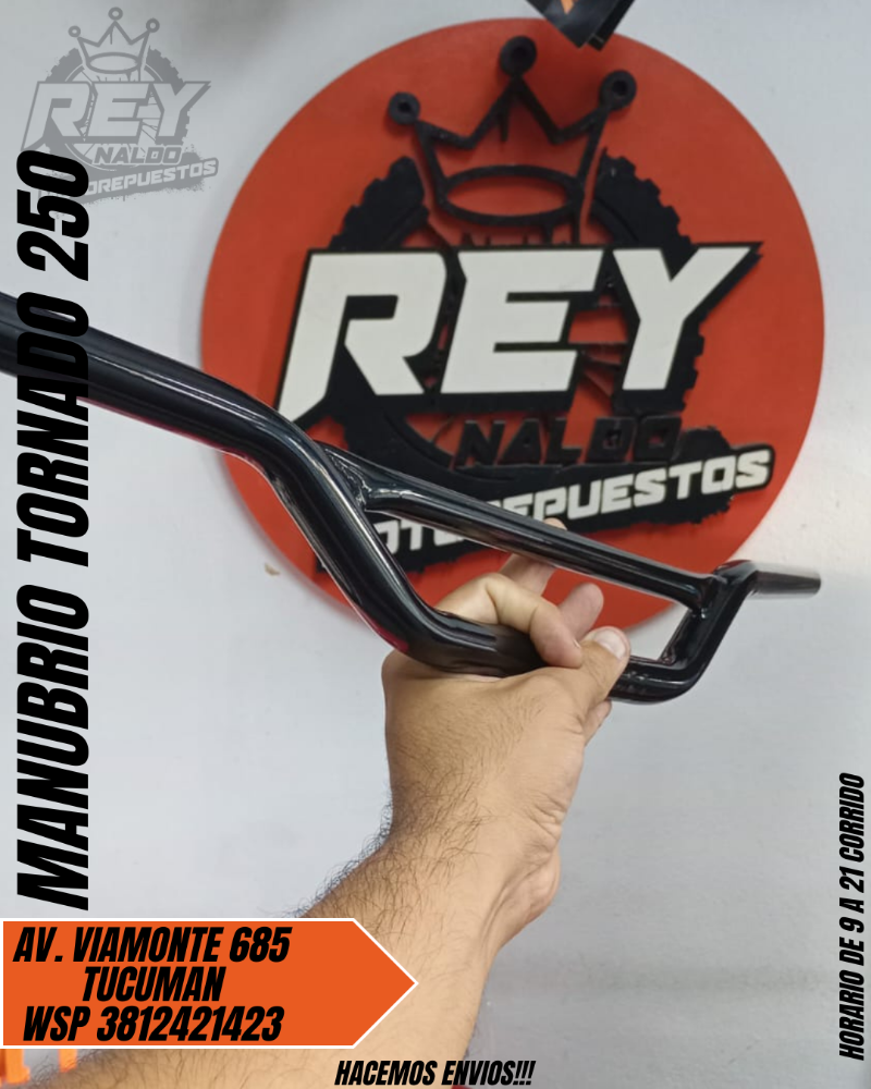 MANUBRIO TORNADO 250 (PROTORK) - REY MOTOREPUESTOS