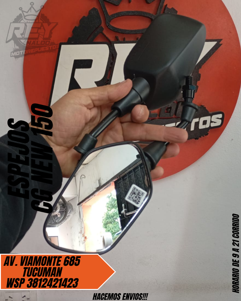 ESPEJOS CG NEW 150 - REY MOTOREPUESTOS