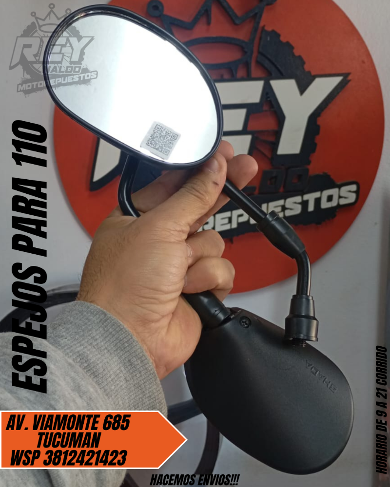 ESPEJOS PARA 110 - REY MOTOREPUESTOS