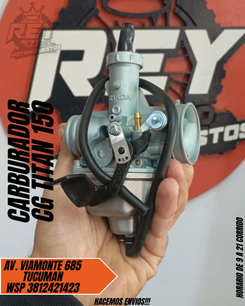 CARBURADOR CG TITAN 150 - REY MOTOREPUESTOS