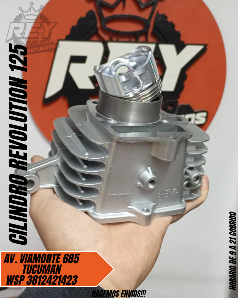 CILINDRO REVOLUTION 125 - REY MOTOREPUESTOS
