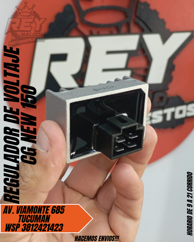 REGULADOR DE VOLTAJE CG NEW 150 - REY MOTOREPUESTOS
