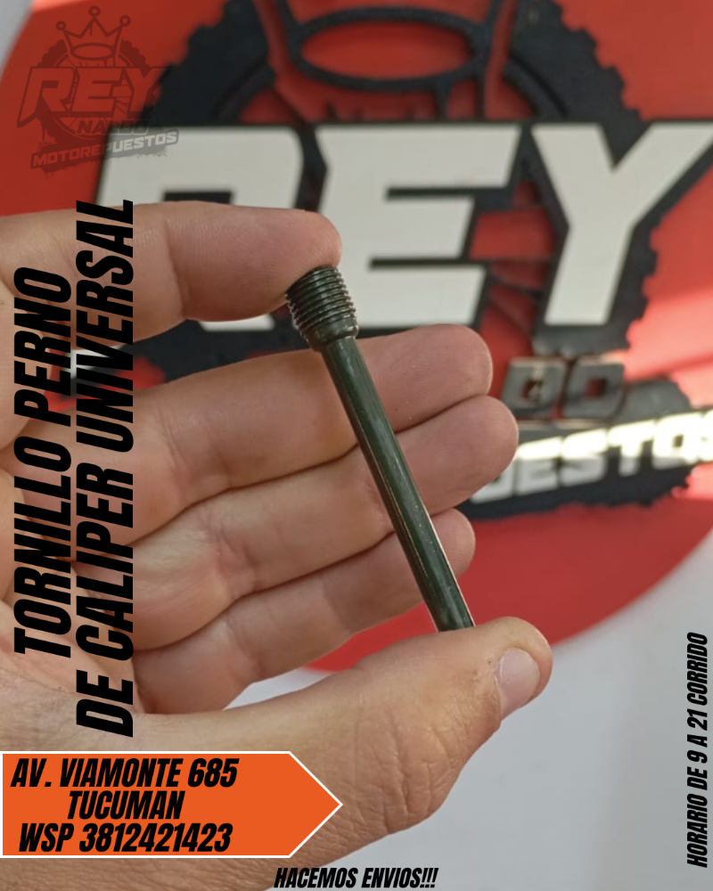 TORNILLO PERNO DE CALIPER UNIVERSAL - REY MOTOREPUESTOS