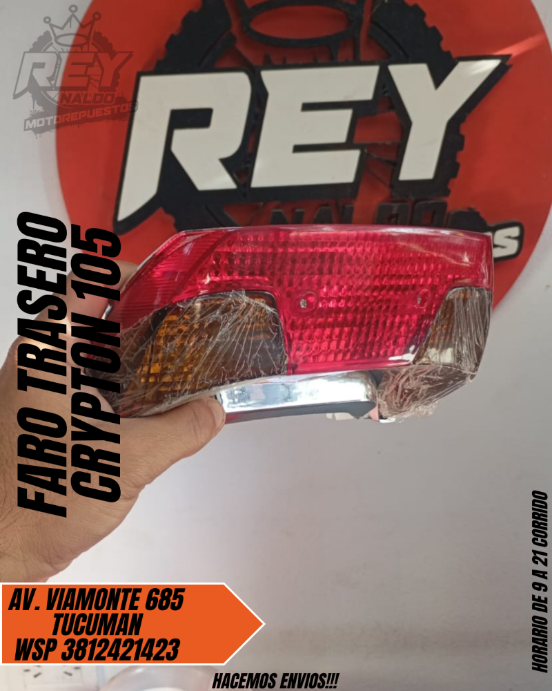 FARO TRASERO CRYPTON 105 - REY MOTOREPUESTOS