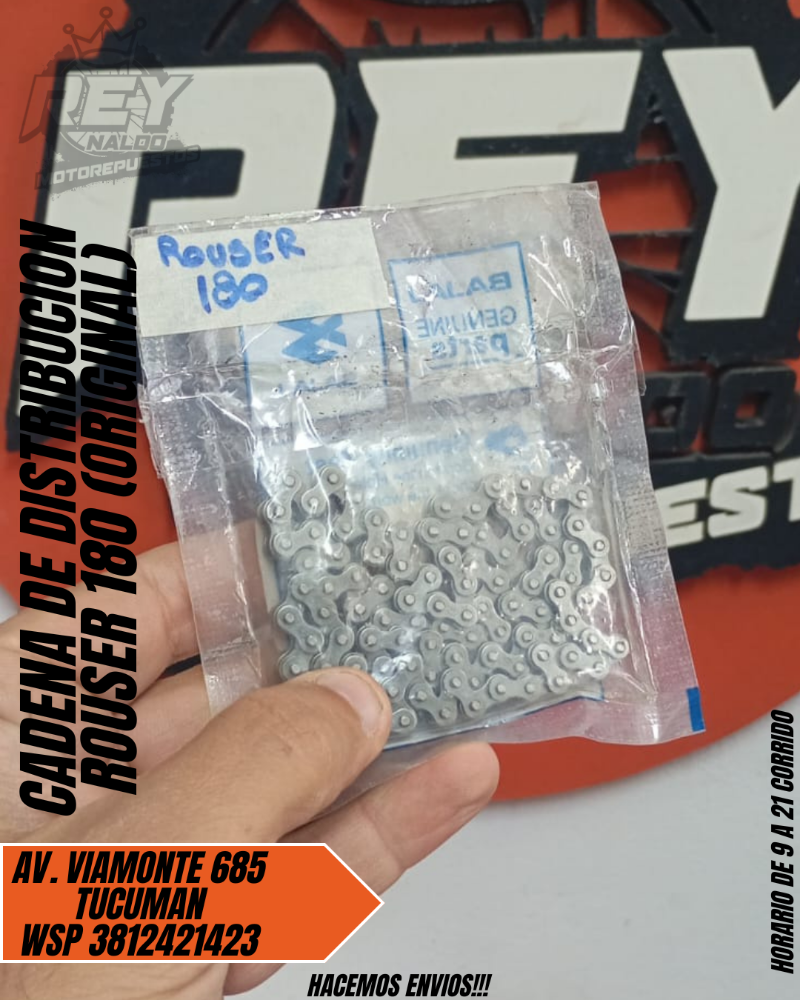 CADENA DE DISTRIBUCION ROUSER 180 (ORIGINAL) - REY MOTOREPUESTOS