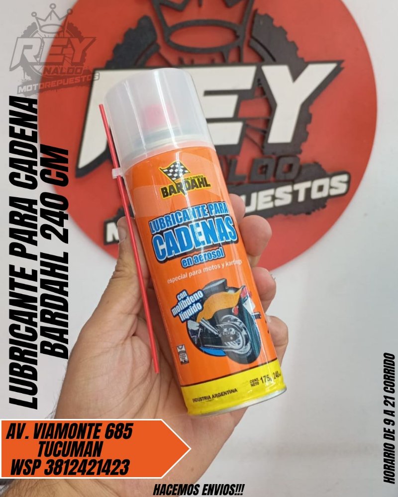 LUBRICANTE PARA CADENA BARDAHL 240 CM - REY MOTOREPUESTOS