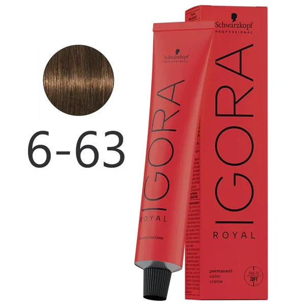 Tinte Igora royal 6-63 Rubio oscuro marron matte