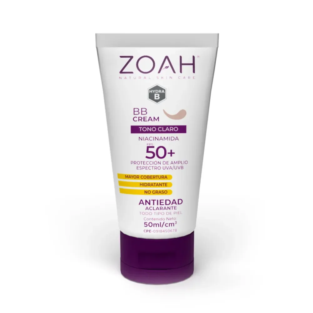 Protector solar BB CREAM TONO CLARO ZOAH