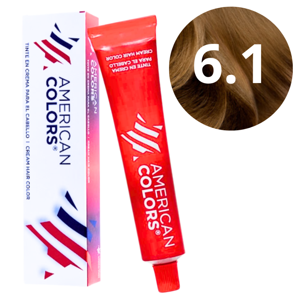 Tinte American colors Rubio ceniza oscuro 6.1